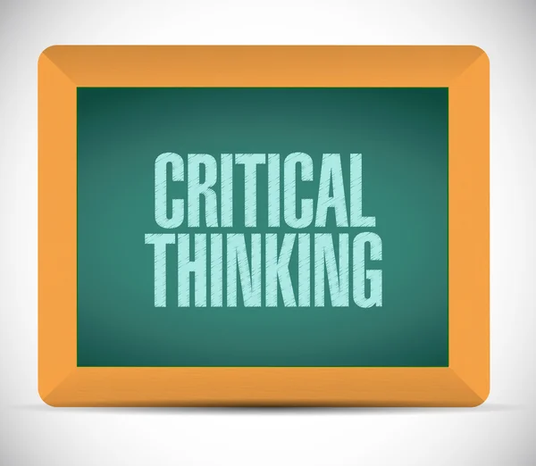 Critical Thinking lavagna segno — Foto Stock