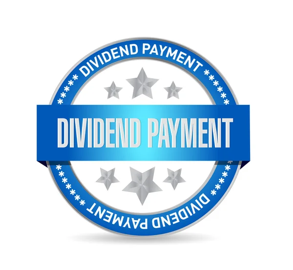 Dividend payment seal sign concept — Stock Photo, Image