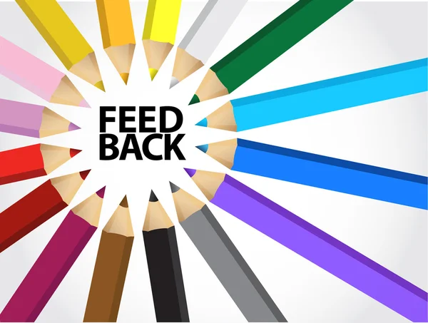 Feedback ilustração de várias cores — Fotografia de Stock