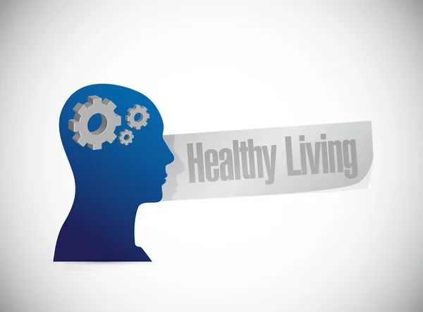 Healthy living thinking brain sign concept — Stock Photo, Image