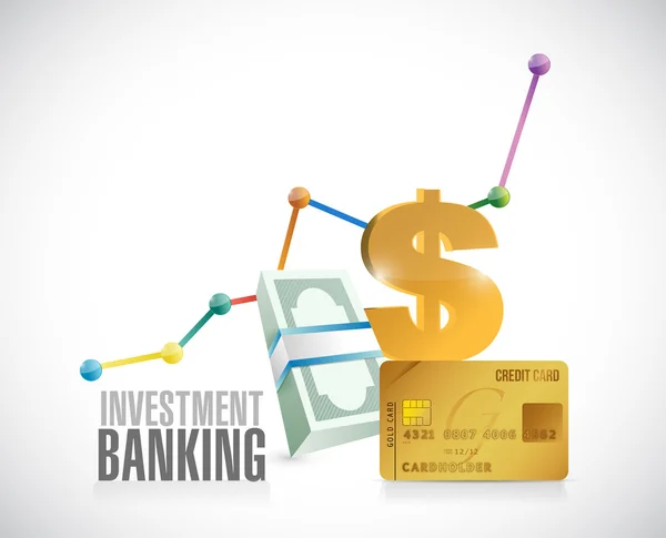 Investment Banking financiële graphics — Stockfoto