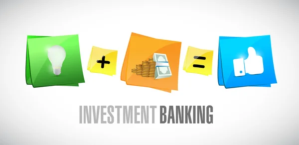 Investment Banking post ha fissato l'illustrazione — Foto Stock