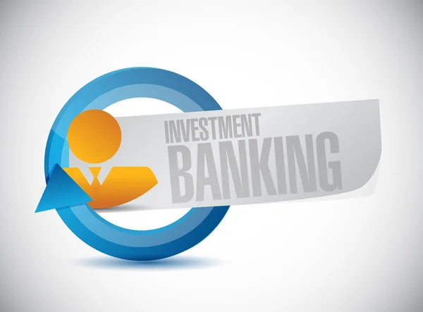 Investment banking businessman cycle sign concept — Stock Photo, Image