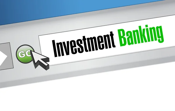 Investment banking banner sign concept — Stock Photo, Image