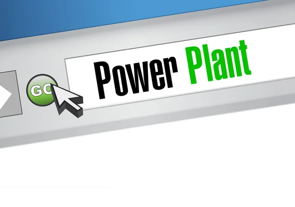 Power plan website sign concept — Stock Photo, Image