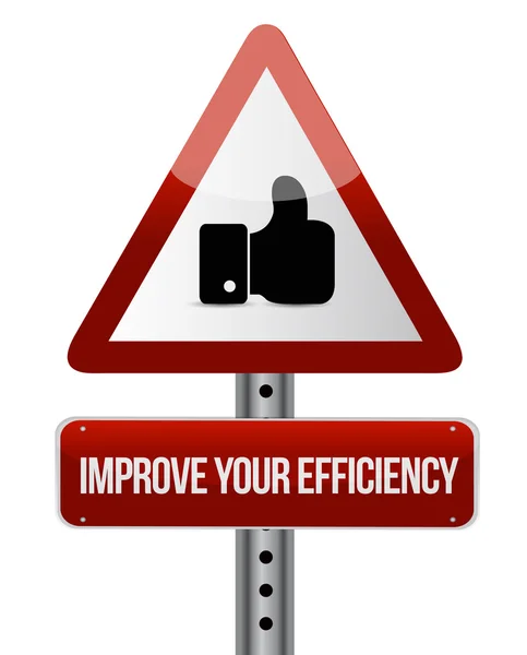 Improve Your Efficiency like sign concept — Stock Photo, Image