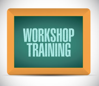 Atölye Eğitim kara tahta işareti kavramı