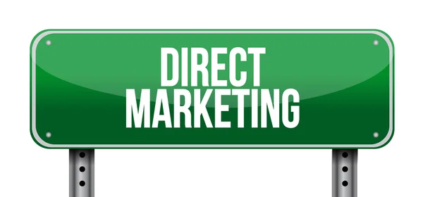 Direct marketing road sign concept — Stock Photo, Image