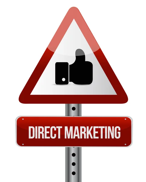 Direct marketing like road sign concept — Stock Photo, Image