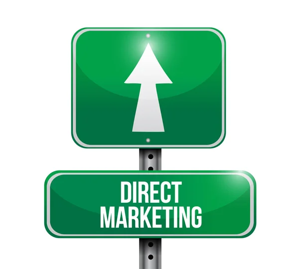 Direct marketing road sign concept — Stock Photo, Image