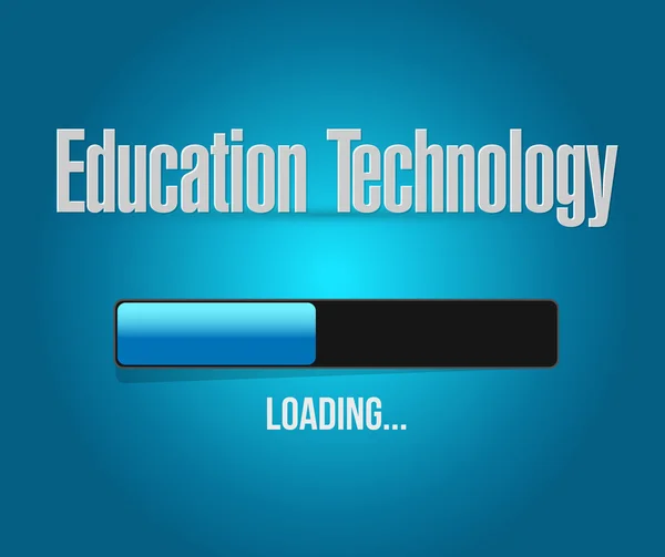 Educación tecnología carga barra signo concepto —  Fotos de Stock
