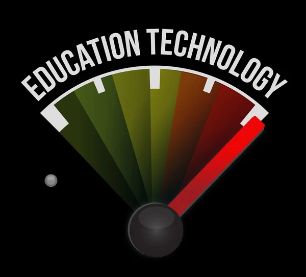 Education technology meter sign concept — Stock Photo, Image