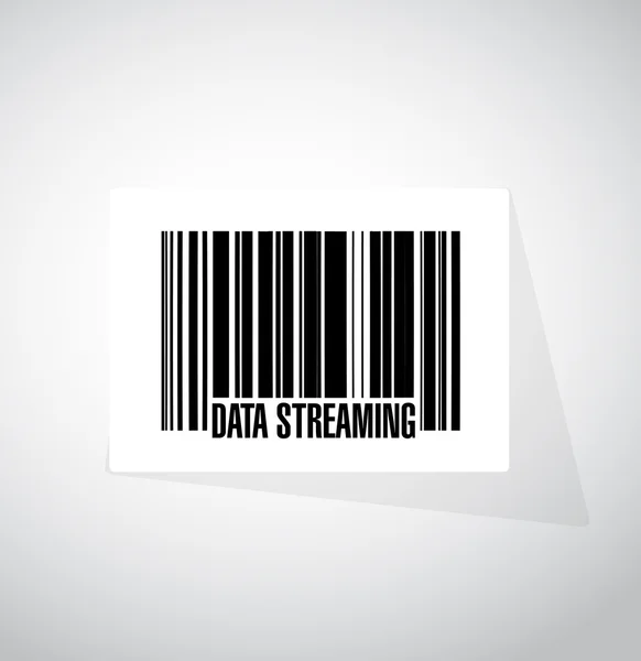 Data streaming barcode tecken koncept — Stockfoto