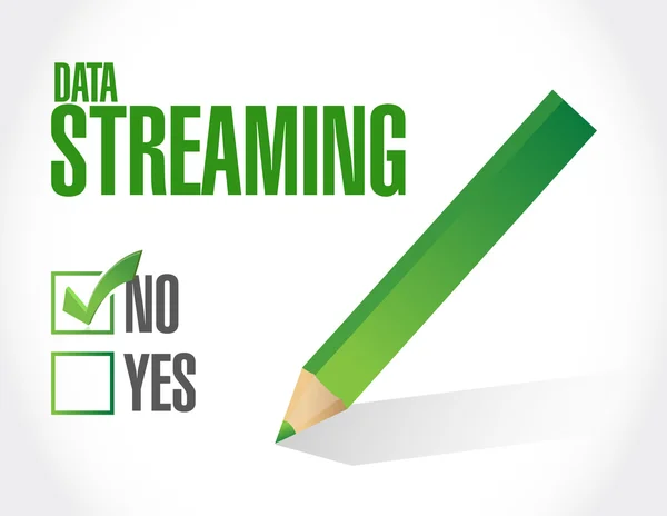 Ningún concepto de señal de aprobación de transmisión de datos —  Fotos de Stock