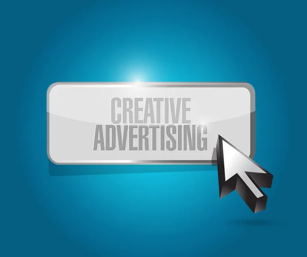 Sinal de banner publicidade criativa — Fotografia de Stock