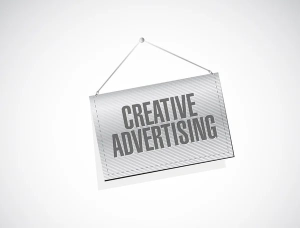 Creatieve reclame banner teken illustratie — Stockfoto