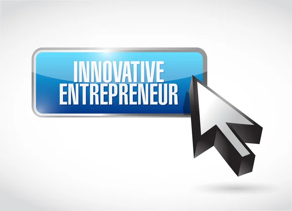 Innovative entrepreneur button sign — Stock Photo, Image