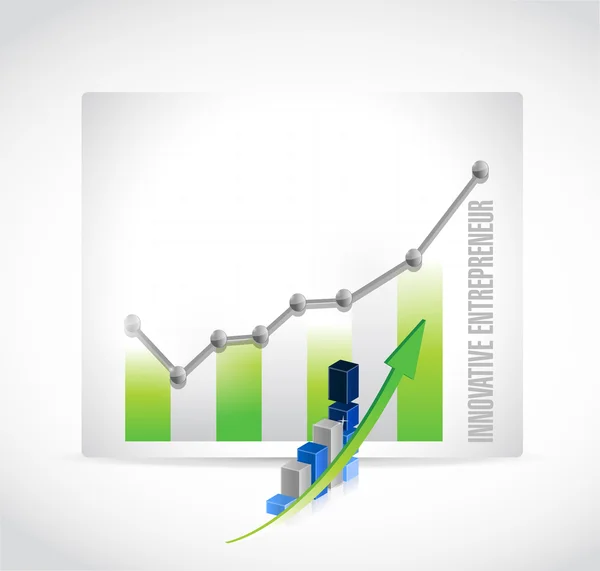 Gráfico de negócios empreendedor inovador — Fotografia de Stock