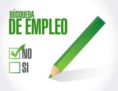 hiçbir iş arama onay işareti İspanyolca