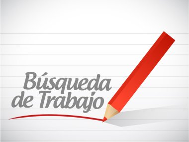iş arama mesaj işareti İspanyolca olarak