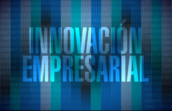 Επιχειρηματική καινοτομία δυαδική σημάδι στα Ισπανικά — Φωτογραφία Αρχείου