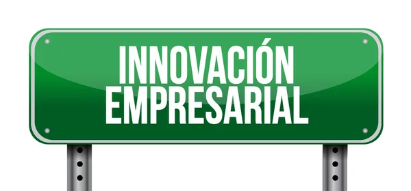 Business innovation post sign in Spanish — Stock Photo, Image