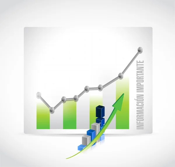 Viktig information business diagram spanska tecken — Stockfoto