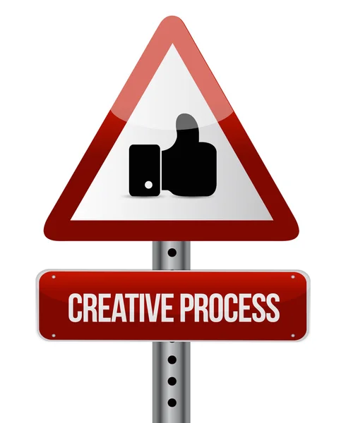 Proceso creativo como concepto de signo — Foto de Stock