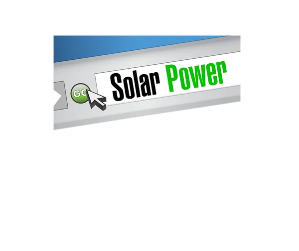 Pannello solare concetto segno sito web — Foto Stock