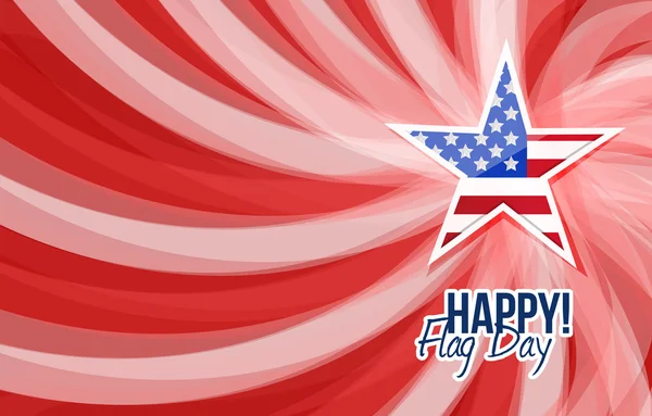 Happy flag day us star background illustration — Stock Photo, Image