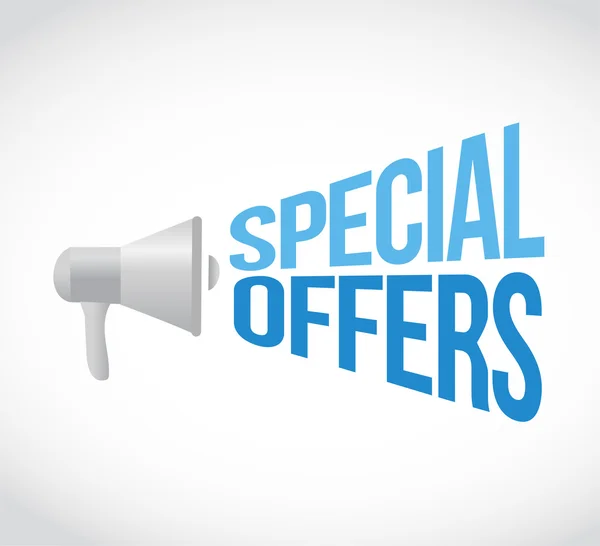 Special offers megaphone message — Stock Photo, Image