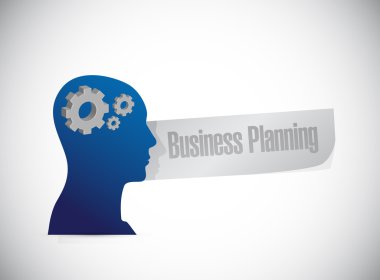 iş düşünme beyin işareti kavramı planlama