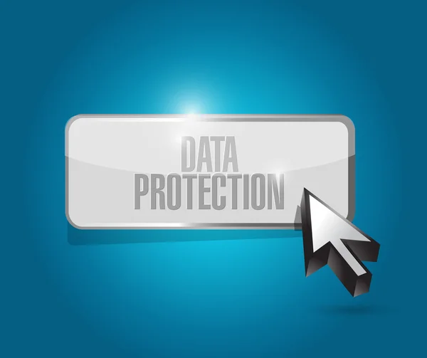 Data Protection button sign illustration — Stock Photo, Image