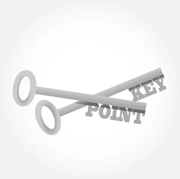 Key point key concept illustration design — Stock Photo, Image