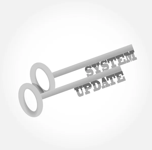 System update key concept illustration design — Stock Photo, Image