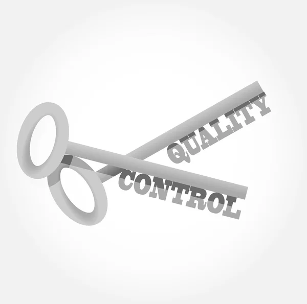 Quality control key concept illustration — Stock Photo, Image