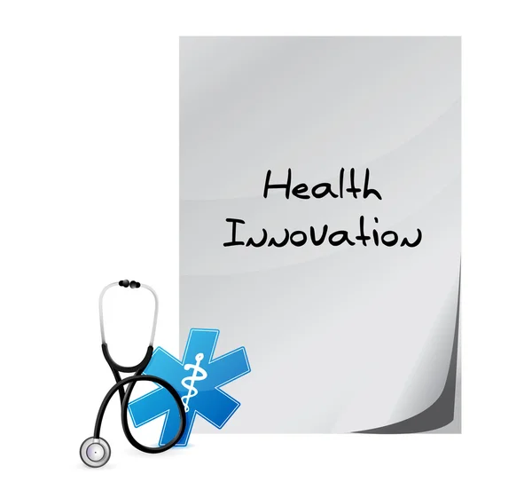 Health Innovation note message concept sign — Stock Photo, Image