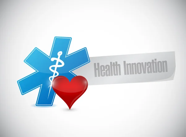 Health Innovation heart concept sign — Stock Photo, Image