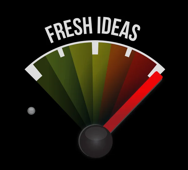 Fresh Ideas meter sign concept — Stock Photo, Image