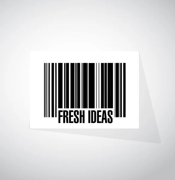 Fresh Ideas barcode sign concept — Stock Photo, Image