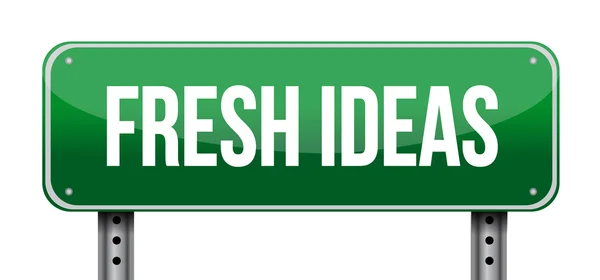 Fresh Ideas street sign concept — Stock Photo, Image