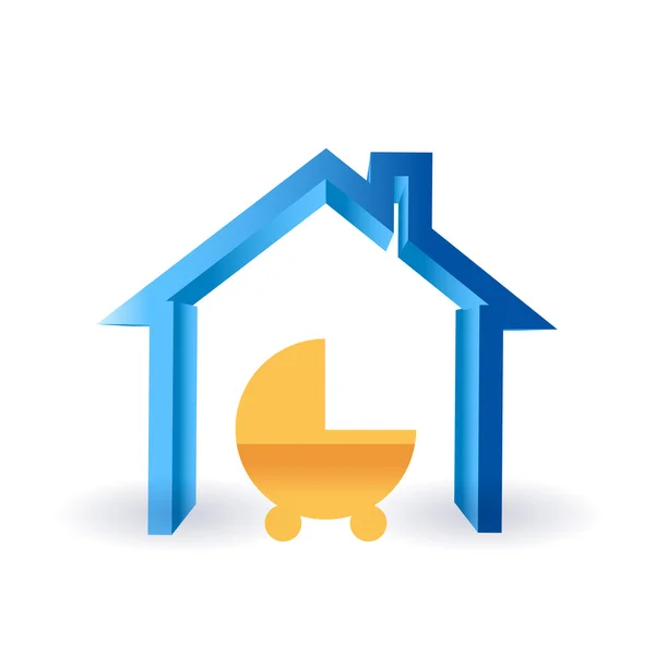 The baby of the house illustration design — Stock Photo, Image