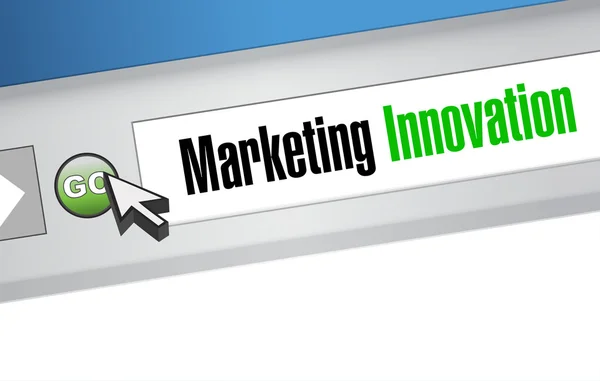 Marketing Innovazione sito web segno concetto — Foto Stock