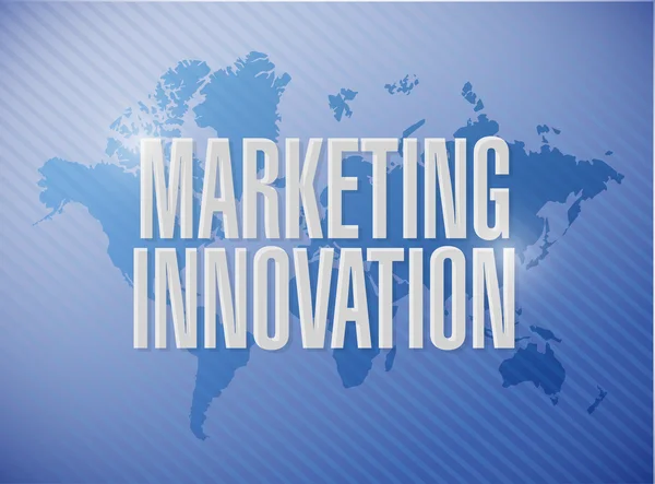 Marketing Innovation carte du monde signe concept — Photo