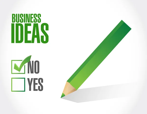 No business ideas approval sign concept — Stock Photo, Image
