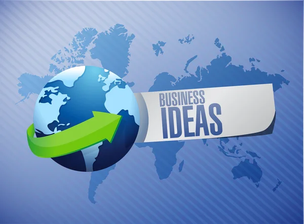 Business ideas global sign concept — Stock Photo, Image