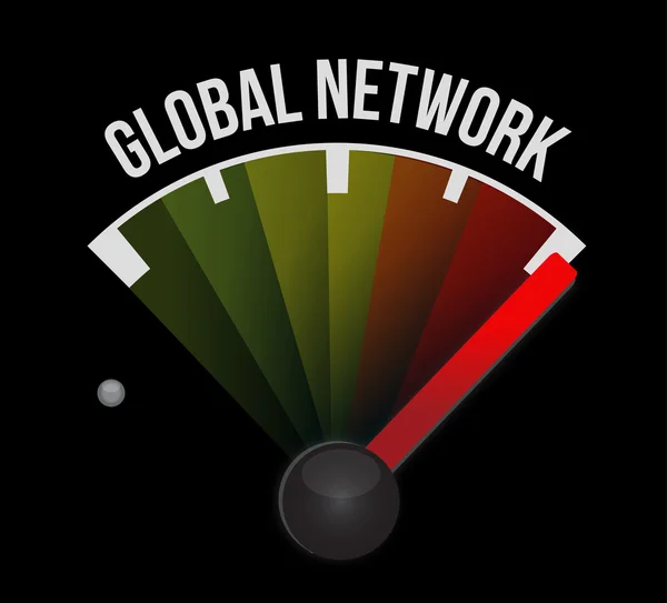 Küresel ağ metre işareti kavramı — Stok fotoğraf