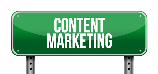 Content Marketing horizontales Zeichenkonzept — Stockfoto