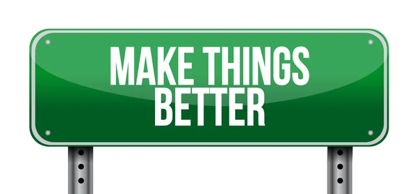 Make Things Better road sign concept — Stock Photo, Image