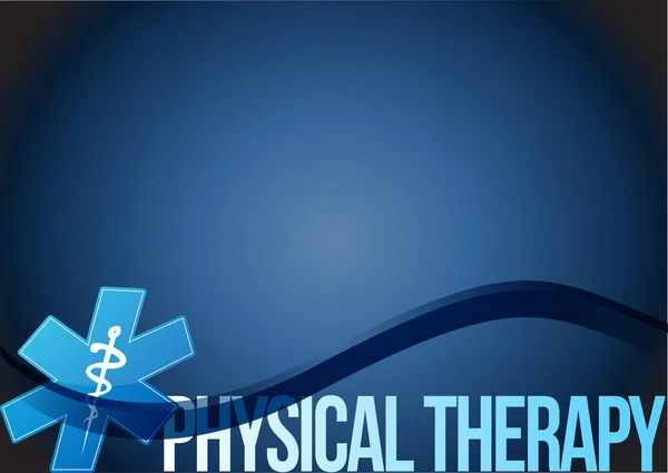 Fysisk terapi medicinsk bakgrund tecken — Stockfoto